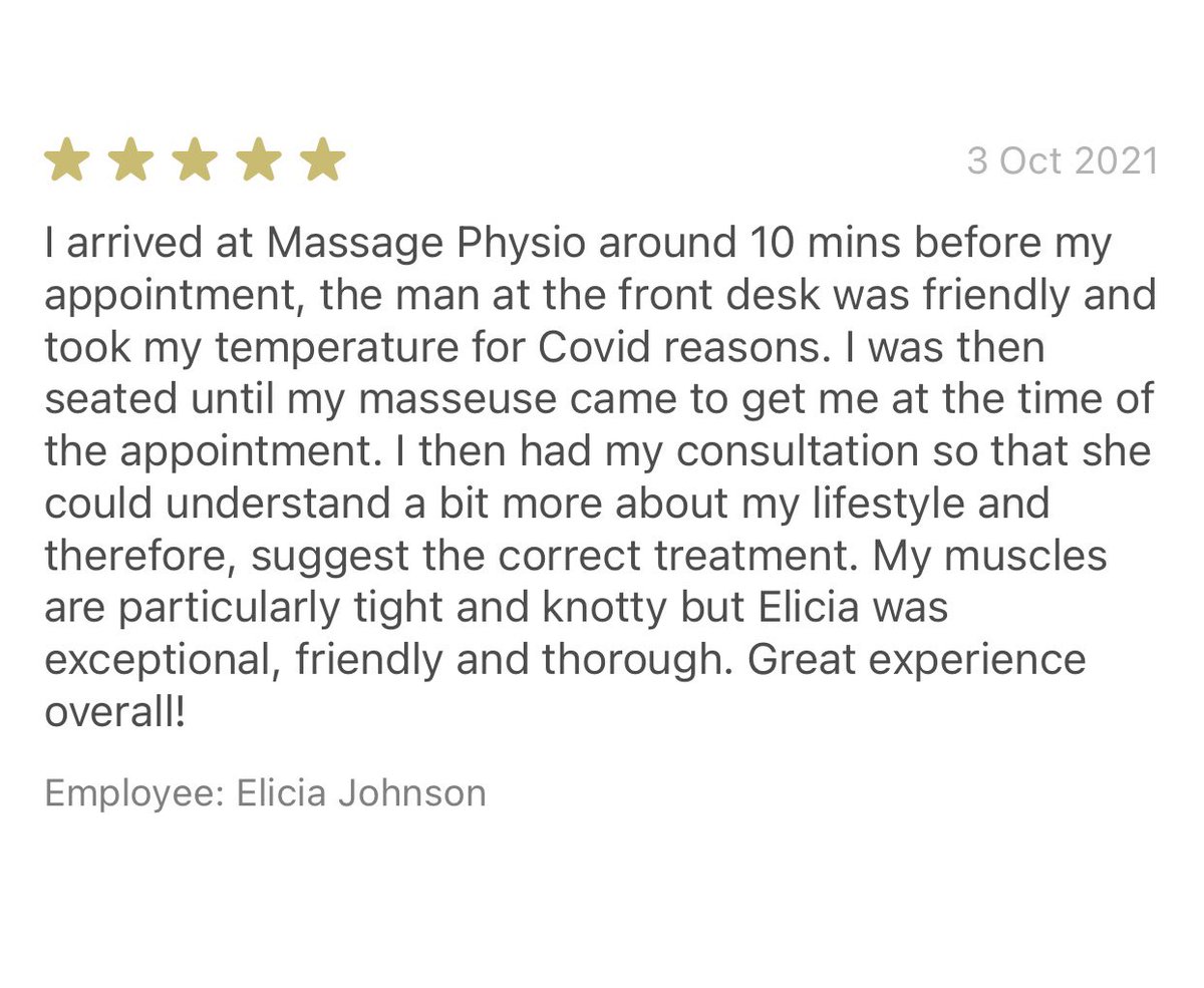 EPhysiocouk's tweet photo. Remember that reviews can be left after treatment to share your experience @physiocouk with others! 💪🏼🌟💯 https://t.co/kEddtljErd