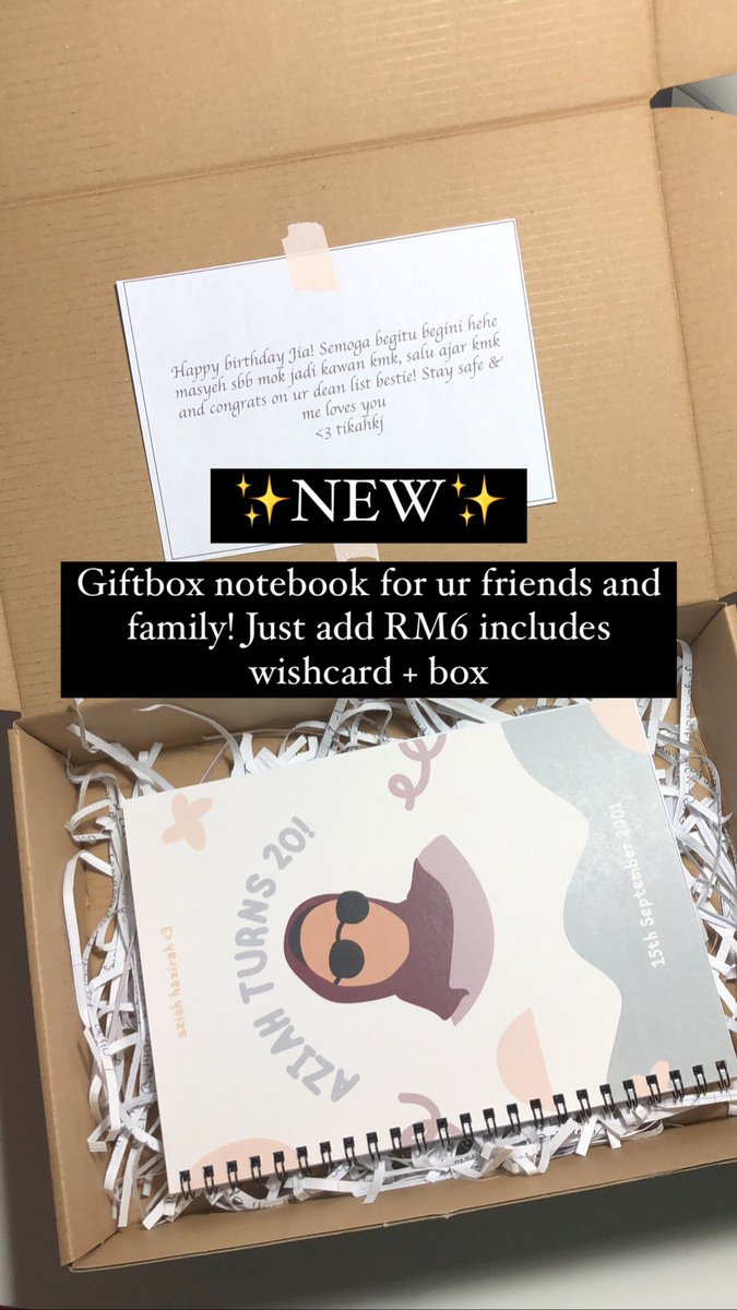 serationery's tweet photo. hi pls rt for my rezeki, tak beli takpe, janji rt 🥺

Custom notebook, RM18
Buy 3 free 1

https://t.co/dKpWDuByq2 https://t.co/mhUMHrMwhH