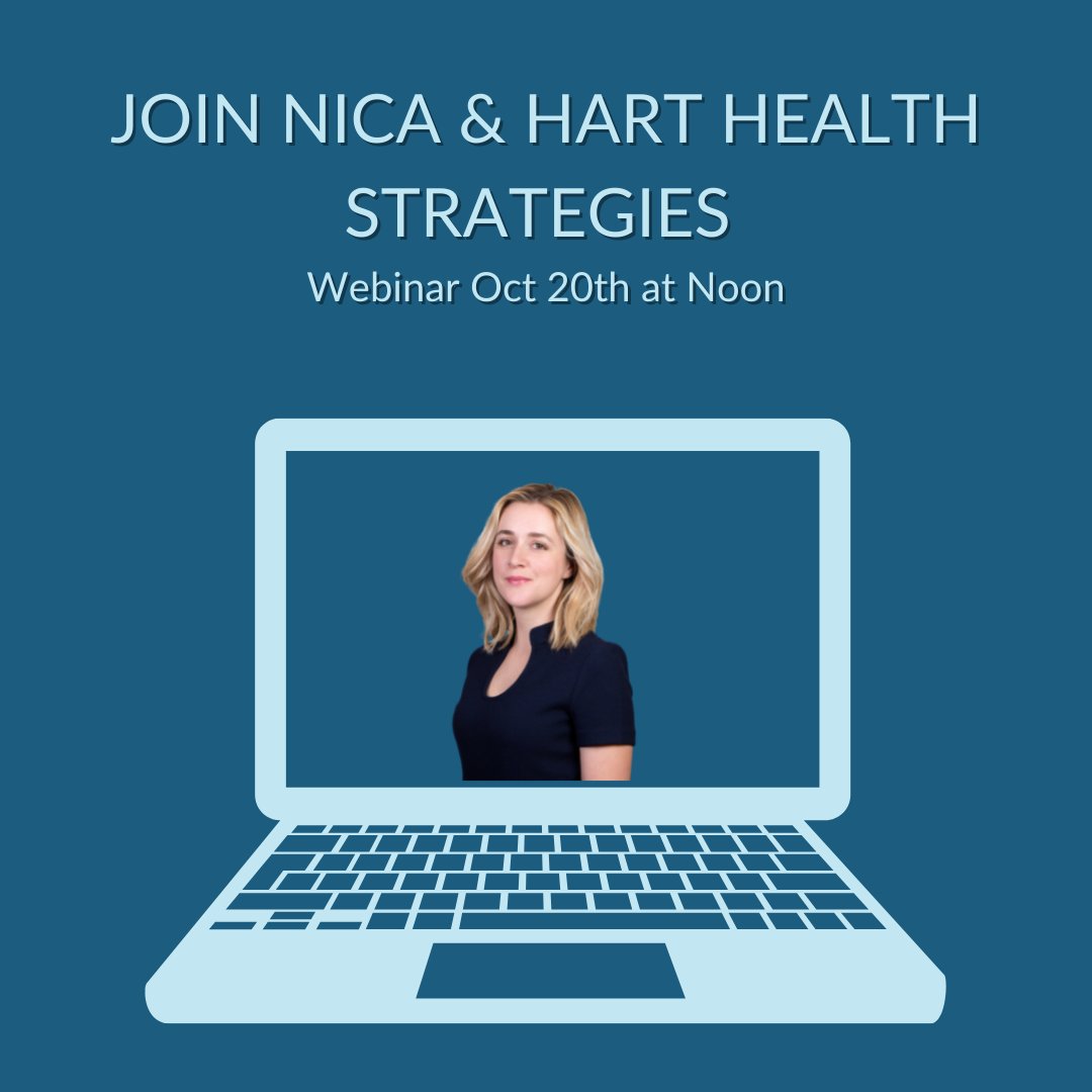Join NICA and Hart Health Strategies on October 20 at noon for a virtual discussion about Congress’ and the Administration’s recent and upcoming activity on this topic. Register at bitly.ws/gUrt