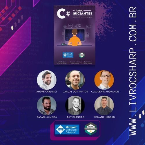 rcarneironet's tweet image. Finalmente ficou pronto! Nosso livro de C#! Mais de 250 páginas reunidas em um livro de C# para iniciantes.
Eu e outros 5 profissionais resolvemos nos reunir e escrever este livro para você.
Quando custa? Grátis! ZERO REAIS!
Faça download agora mesmo em livrocsharp.com.br