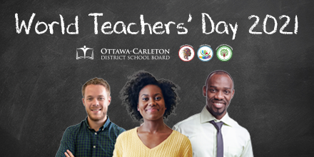 Happy #WorldTeachersDay to all of our #OCDSB teachers and supporters of learning! Whether you are supporting students online or in-person this year, thank you for making an impact in our schools each and every day.
