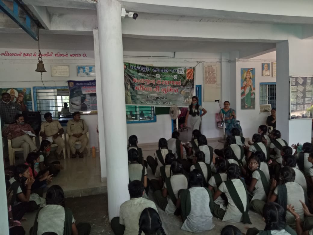 Wild life week celebrations at Jambughoda WL sanctuary of wildlife division vadodara 
<a href="/DcfWildlife/">DCFWildlifeVadodara</a> <a href="/PccfWildlife/">PCCF Wildlife</a> <a href="/HoffPccf/">PCCF & HoFF, Gujarat State</a> @kiritsinghrana <a href="/Hello_MOFE/">Ministry of Forests and Environment</a>