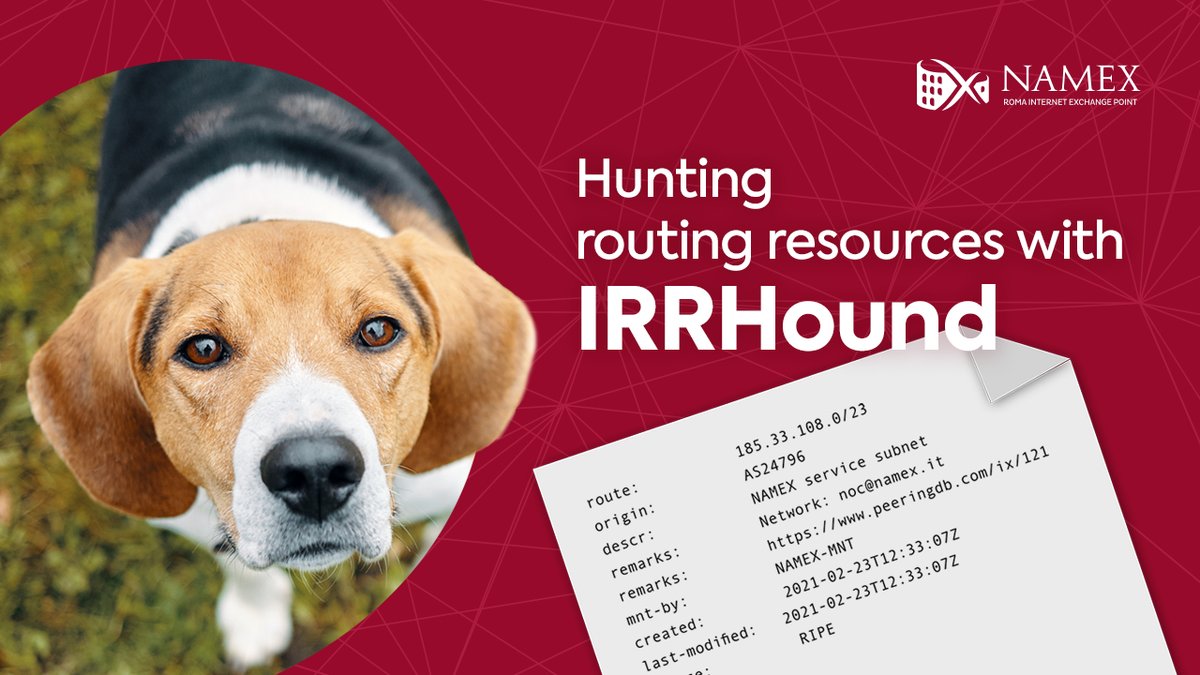 Tracking routing resources is fundamental to the proper generation of #BGP filters in Route Server infrastructures and knowing which #IRR sources to query is essential for proper filter generations. This task is challenging for #IXPs. Here our experience.

blog.namex.it/2021/10/huntin…