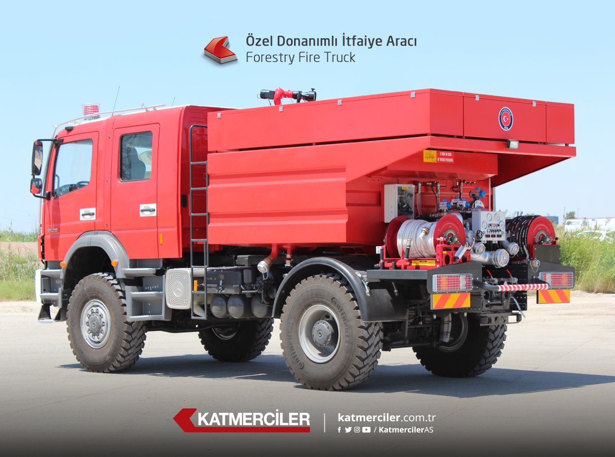 KatmercilerAS's tweet photo. Özel Donanımlı İtfaiye Aracı / Forestry Fire Truck
#Katmerciler #itfaiyearaçları #itfaiye #yangınsöndürme #ormanitfaiye #forestfiretruck #forestfire #firetruck #firefightingvehicles #firefighter #firedepartmant #firedept #fire #firefighting #forest #forestry #firerescue #4x4 https://t.co/GOEuldTEwM
