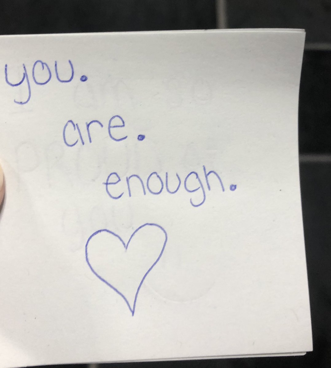 happy day 2 of #startwithhelloweek :) you may notice sticky notes spread around the building, so if a certain message speaks to you, be sure to take it, or pass it on to a friend who may need to hear it 🤍@HelpersJlhs @jlawadvocate @sandyhook