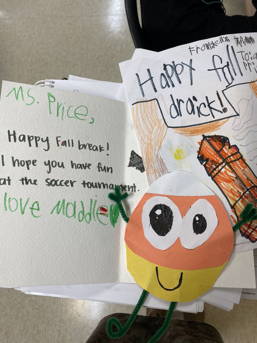 the relationships you build and the love you receive as a teacher is overwhelming. fall break, here we come!