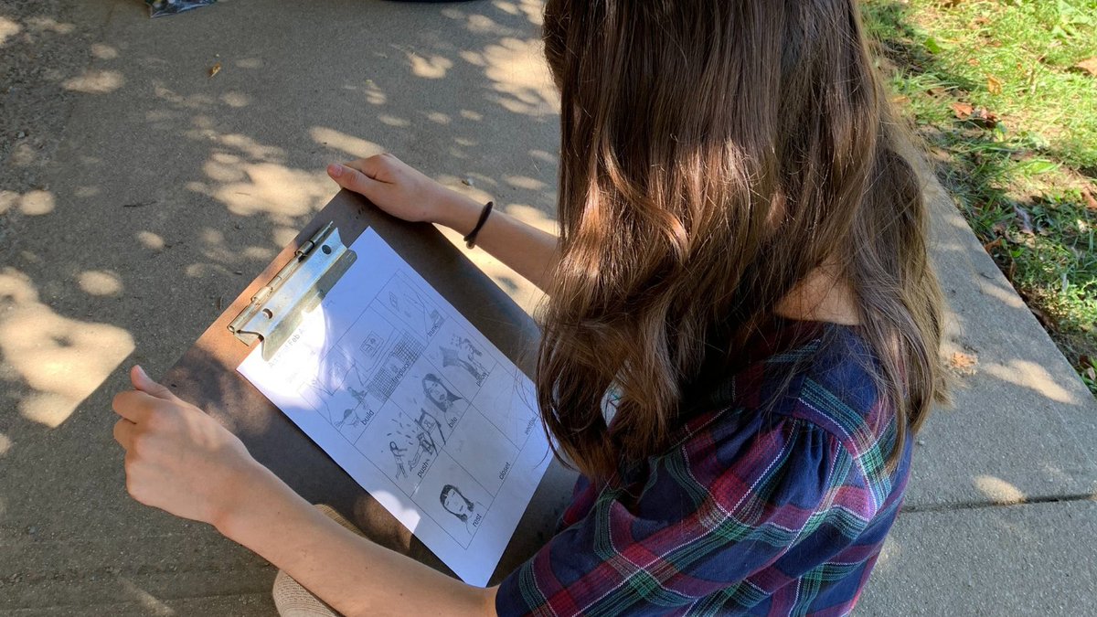 PennfieldSchool's tweet image. Challenge accepted - 7th grade artists focus on line value &amp;amp; visual narrative in these art dares where they sketch out vocabulary words. #artdare #linevalue #middleschoolart