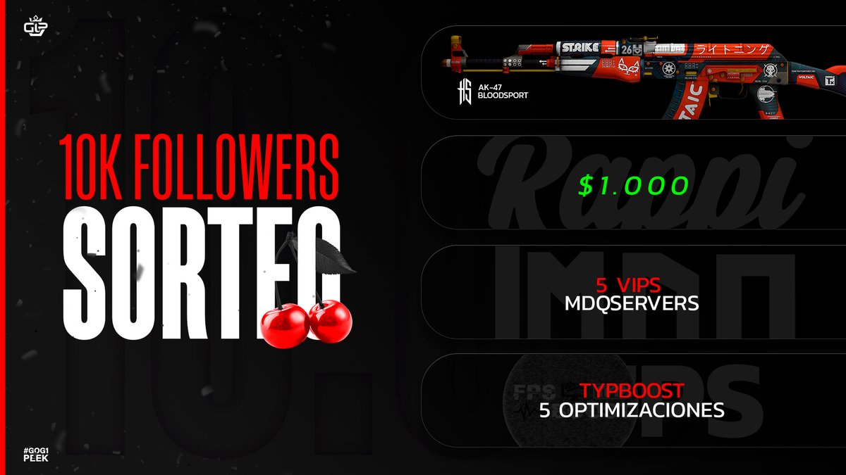 🎁GIVEAWAY 10K FOLLOWS EN TWITCH
🍒RT y ETIQUETAR A 2 amigos 
🍒Seguirme en ig, tw &amp; twitch: <a href="/melucherry_/">🦋</a>  
🍒Y seguir a 👇
<a href="/HawkStoreARG/">Hawk Store</a>
<a href="/RappiArgentina/">Rappi Argentina</a>
<a href="/TYPBoost/">TYPBoost OPTIMIZACIONES</a>
<a href="/MDQServers/">MDQServers</a> 
<a href="/g1peek/">g1peek</a>
🍒Se sortea el 23/10 en stream: twitch.tv/melucherry
🍒Subs tienen doble chance de ganar!