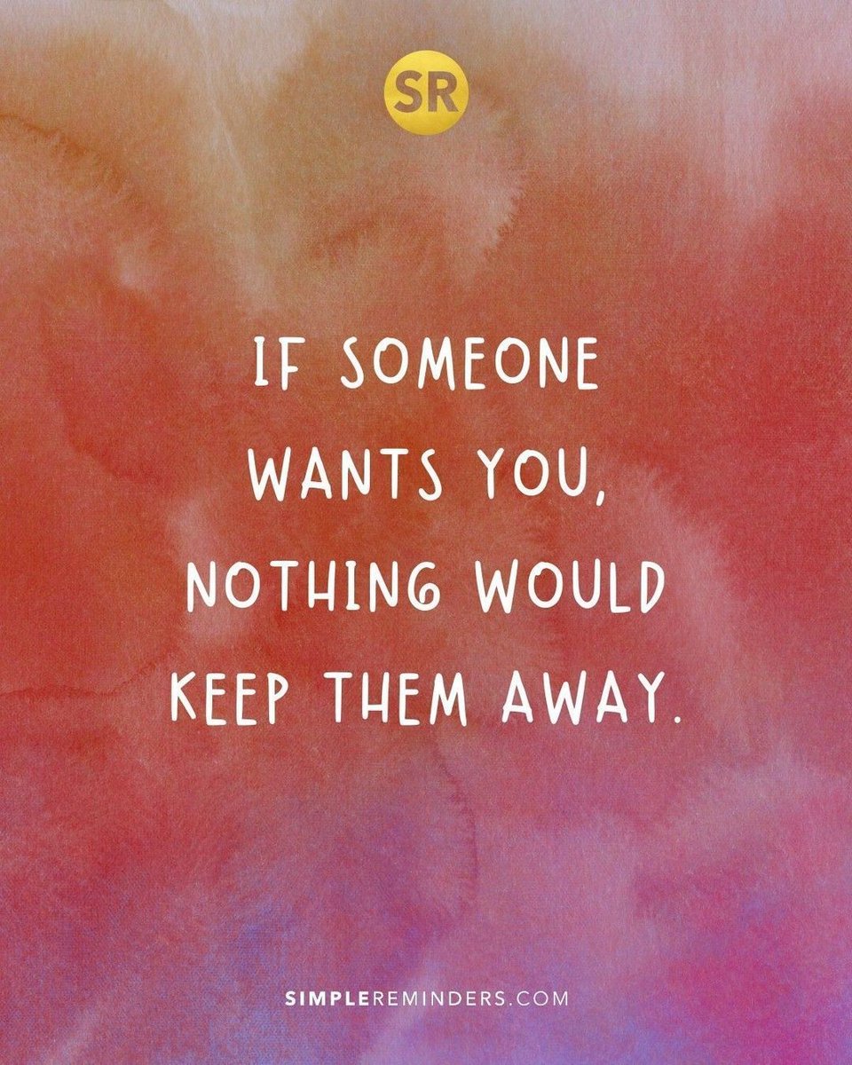 Simple Reminders (@simplereminders) on Twitter photo If someone wants you, nothing would keep them away.
<a href="/GoMcGillMedia/">McGill Media</a> <a href="/JenniMcGill_/">Jenni Young McGill</a> <a href="/BryantMcGill/">Bryant McGill</a>
#simplereminders #quotes #quoteoftheday #life #relationships #love #family #friends #bff #support #care #truth If someone wants you, nothing would keep them away.
<a href="/GoMcGillMedia/">McGill Media</a> <a href="/JenniMcGill_/">Jenni Young McGill</a> <a href="/BryantMcGill/">Bryant McGill</a>
#simplereminders #quotes #quoteoftheday #life #relationships #love #family #friends #bff #support #care #truth