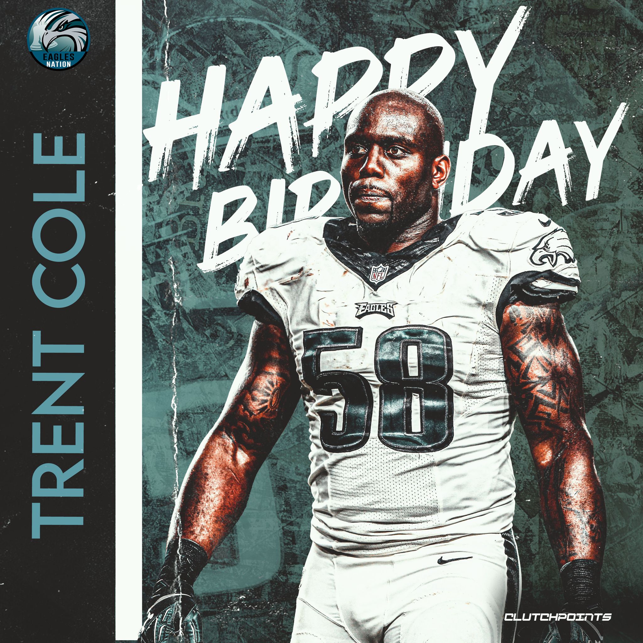 Join Eagles Nation in greeting 2x Pro Bowler Trent Cole a happy 39th birthday! 