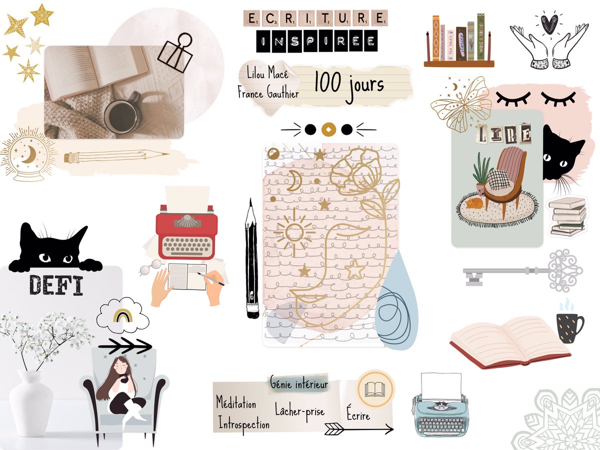 Petite création digitale du jour avec <a href="/ZinniaJournal/">Zinnia Journal & Planner</a> : tableau de vision en rapport avec le défi des 100 jours dédié à l’écriture inspirée proposé par <a href="/FRLilou/">Lilou Macé</a> <a href="/liloumace/">Lilou Macé</a> 
Et, finalement, je me reconnais parfaitement dans cette illustration alors j’en profite pour la partager