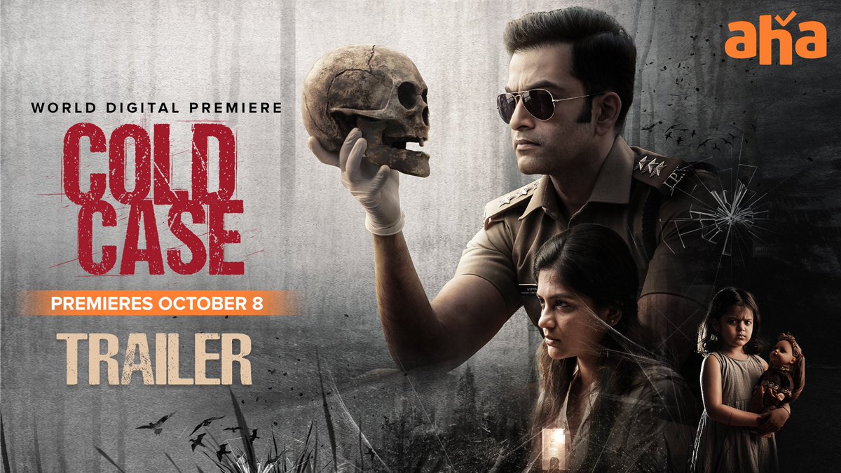 proudsouthINDn's tweet photo. A murderer on loose and a mystery with no clues, #ColdCaseOnAHA premieres Oct 8 !!!

Trailer Out Now :
▶️ https://t.co/AyCevZYN8V

#PrithvirajSukumaran #AditiBalan https://t.co/IdP6GZdQiu