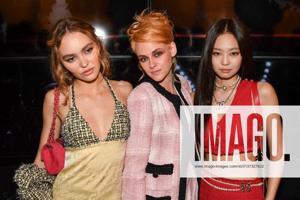 Lily-Rose Depp and Jennie Kim in Chanel at The Idol première at