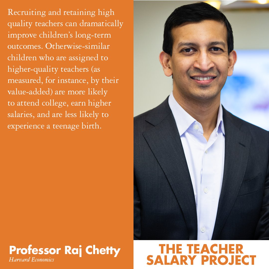 On this #WorldTeachersDay2021 we wish to thank those leaders using their voice to amplify the call for higher teacher salaries. A special shout-out to <a href="/Harvard/">Harvard University</a> Economics Professor Raj Chetty! Retweet if you agree! #WorldTeachersDay