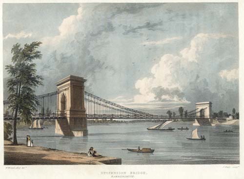 grosvenorprints's tweet photo. Did you spot Hammersmith Bridge in Bond's latest outing? #Hammersmith #LowerMall #Bridges #London #JamesBond #RiverThames #architecture #NoTimeToDie #antiqueprints #film #location #RutlandArms #DanielCraig #riverbanks; https://t.co/aSWMCIzOv9 https://t.co/vGFtg0QhnC