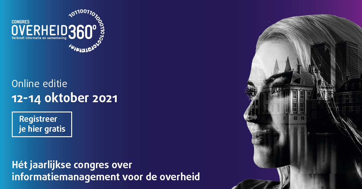 We are joining <a href="/Overheid_360/">Overheid 360°</a> I Online edition on 12, 13 and 14 October. Register here: bit.ly/39dP1wR