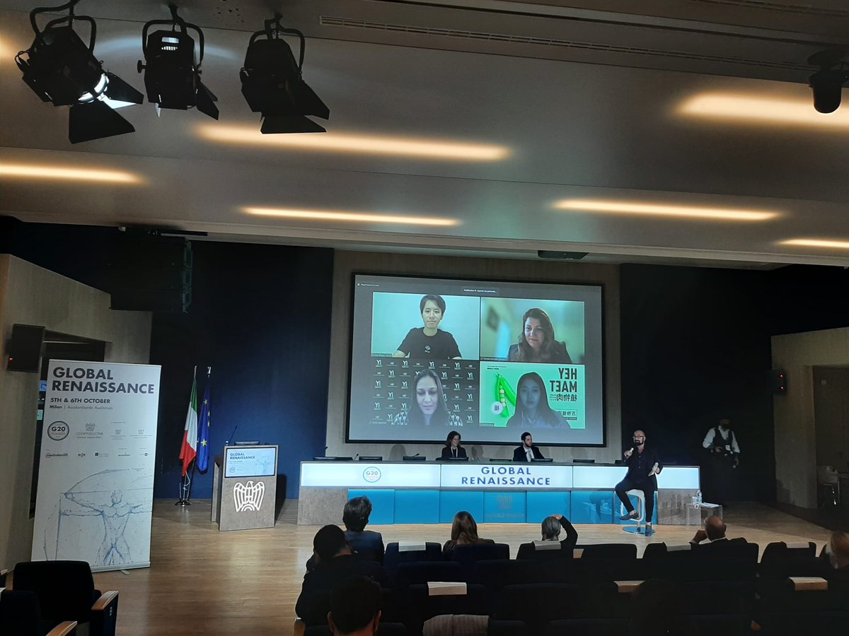 GIConfindustria's tweet photo. Il panel condotto da @Accenture continua con le storie di impresa di 6 giovani imprenditori provenienti da Canada, Francia, India #G20YEA2021 https://t.co/90YCmhtfsF