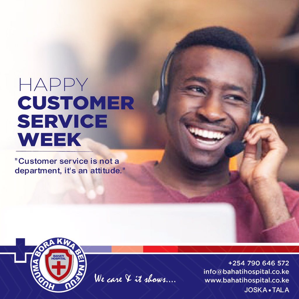 It is our privilege to serve you our dear client, we celebrate you on this customer service week and wish you nothing but the very best in health, in life and may you prosper in all that you do. #wecare #itshows