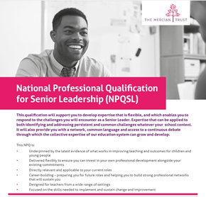 There are still a few spaces left on our NPQSL programme.  Follow the link to register:llse.org.uk/npqsl-2