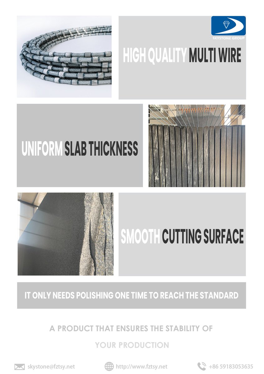 skystone_group's tweet image. Skystone multi-wire saw is a first-class stone cutting tool. It is the optimum choice for processing the slabs. For more information, please visit fztsy.net. #diamondtool #wiresaw #granite #marble #wiresawing #ImamHassan #OnMyBlock #tuesdaymotivations #TheCloser