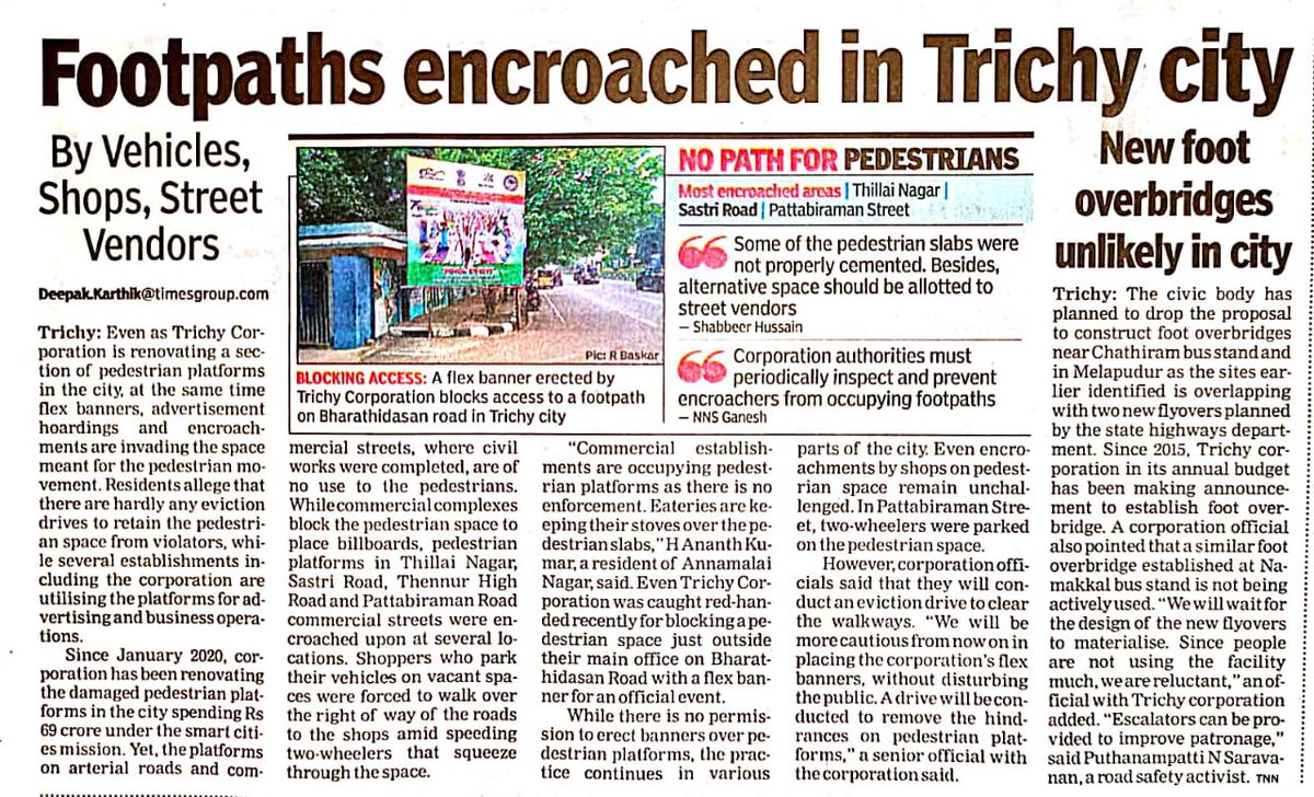 dkarthikTOI's tweet photo. No platforms for pedestrians.
#Trichy
#TOI https://t.co/XgIoMUPCze