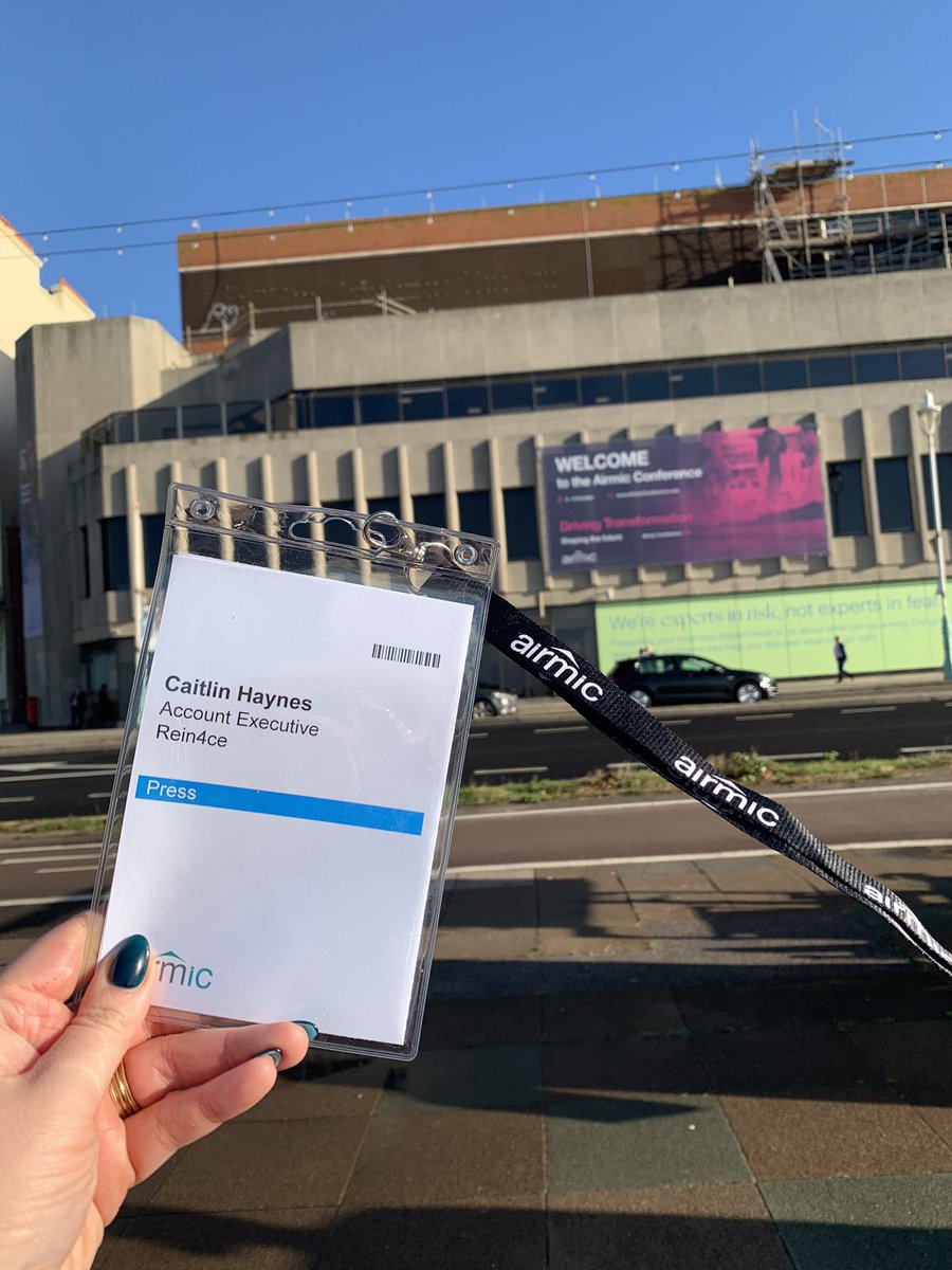 In Brighton attending my first <a href="/Airmic/">Airmic</a> conference! If you are at the event, message me here or find me around the center! #airmic2021 #riskmanagement #conferences #insurance #reinsurance <a href="/rein4cePR/">Rein4ce PR & Comms</a> <a href="/reinsurancegirl/">Mairi Mallon 🛫🌴🛬</a> <a href="/ILSdiva/">Sarah Hills</a> <a href="/reinsurancePR/">Stephen Breen</a>