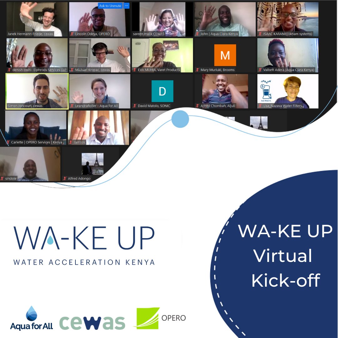 AquaforAll's tweet photo. 30 September marked the kick-off of the WA-KE UP Business Accelerator Programme.
Find out more information here πhttps://t.co/27nWMU8gGm
#wakeupkenya #MakingWaterCount #InnovateWater #EastAfrica #wateraccelerationkenya https://t.co/zXy2k7dj1o