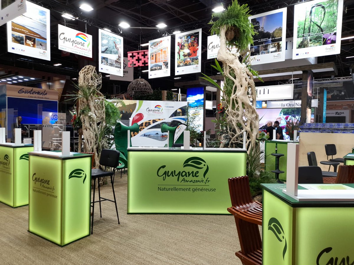guyane_tourisme's tweet photo. #IFTM2021 #TopResa C'est parti ! 🌿Un peu d'Amazonie vous attend au stand F 071 🌿
#GuyaneAmazonie #ComitéduTourisme #Guyane #ActuPro
@CTdeGuyane @hellosaintlau97 @gdhotelmontabo @RoyalAmazonia97 @adnamazonia @iftmparis https://t.co/IoAM1vhbTk