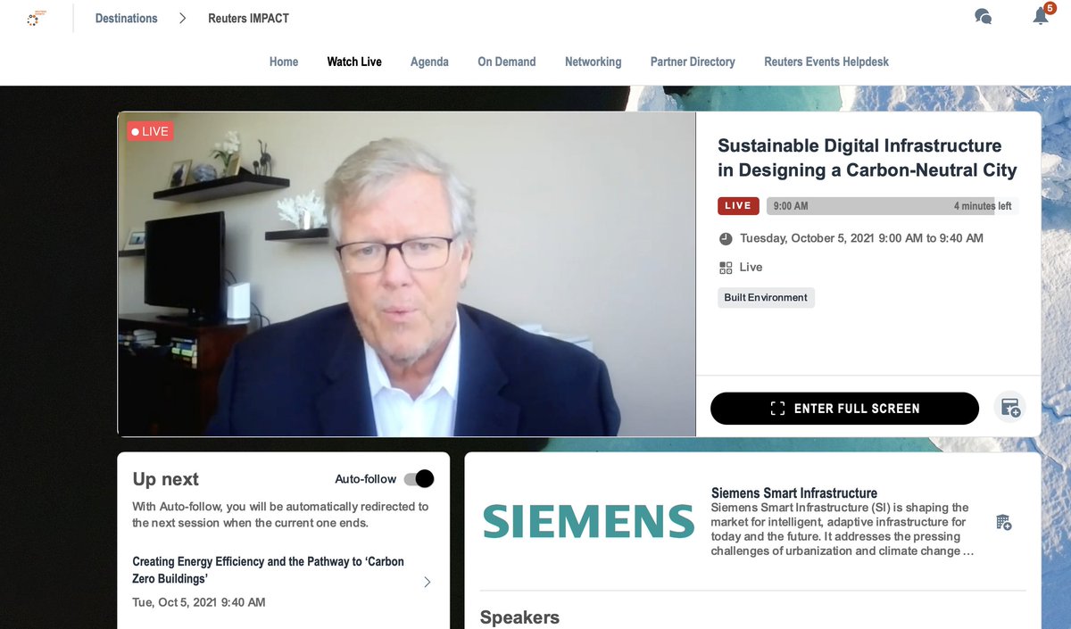 reutersevents's tweet photo. We are focused on technology with a purpose, how to use and leverage technology as a purpose to solve challenges in our society - Dave Hopping, CEO of Smart Infrastructure Solutions & Services @Siemens. Join the live #ReutersIMPACT #climatediscussion > https://t.co/qWRlxdN9ol https://t.co/tkomNvJNRt