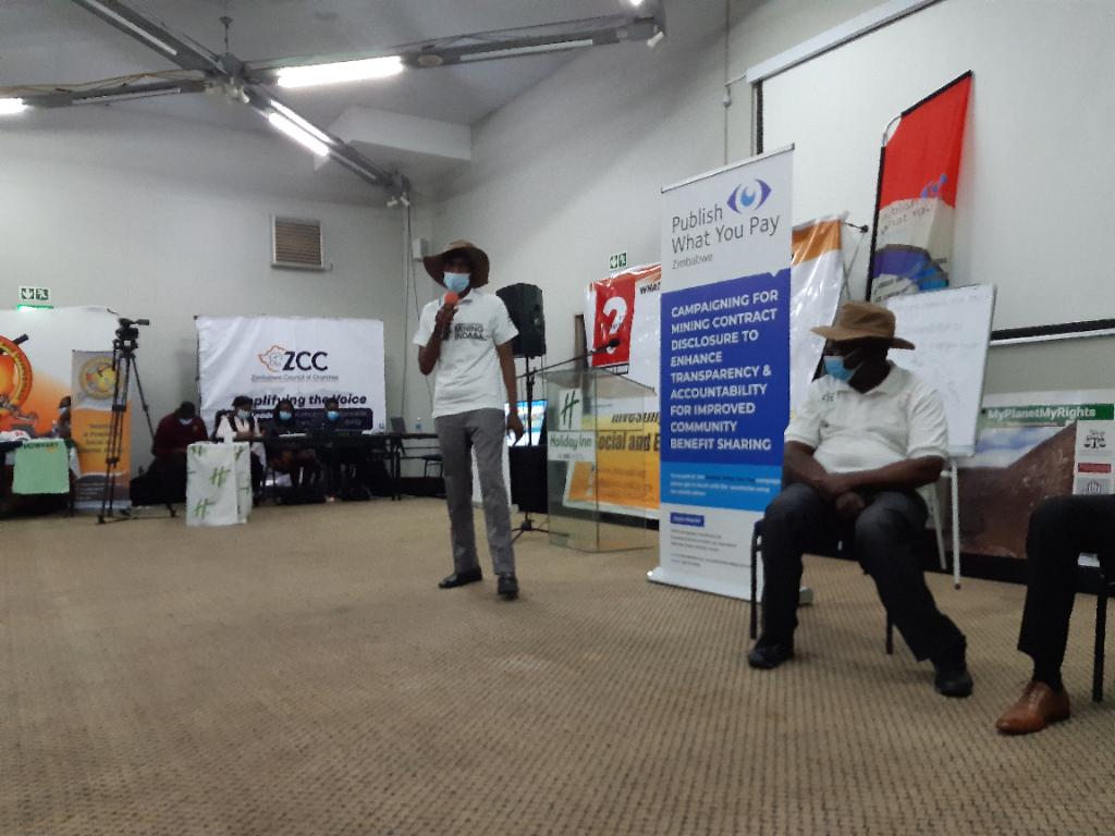 ActionAidZim's tweet photo. Its getting hot @ #ZAMI2021 @PWYPtweets represented by Mukoma Sunguro ..calls policy makers available @ParliamentZim PPC on Mines to promote #transprency &amp; #Accountability in the minerals governance in Zim and #StopGemsIFFs @ZELA_Infor @DChidarara https://t.co/n1P0OagWk4