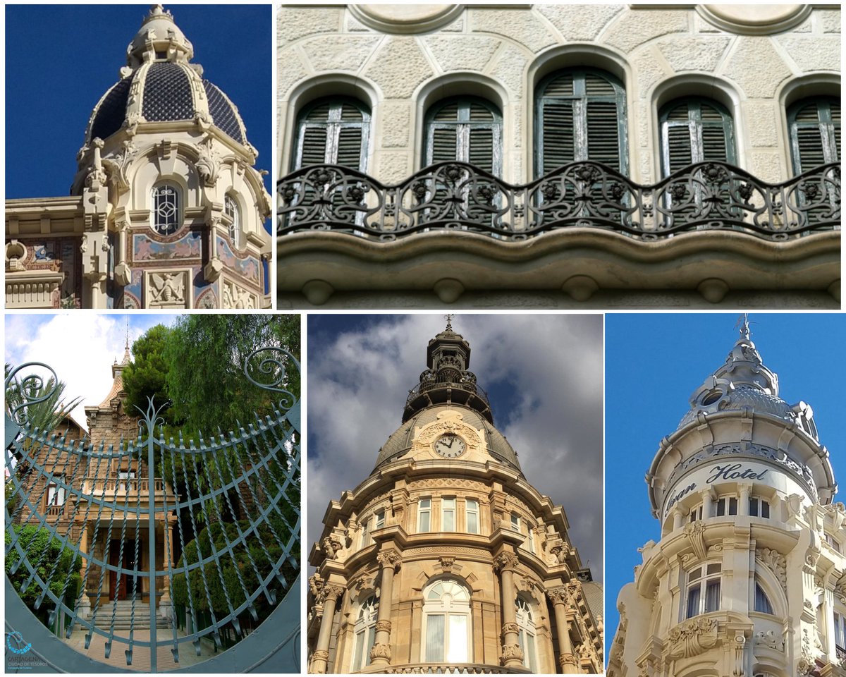 TuriCartagenaES's tweet photo. SabíasQue a finales del siglo XIX Cartagena fue protagonista de una gran transformación económica, social y urbana? Dicha transformación nos ha dejado como resultado el legado modernista del que hoy podemos disfrutar. https://t.co/UOT0ut3fzk