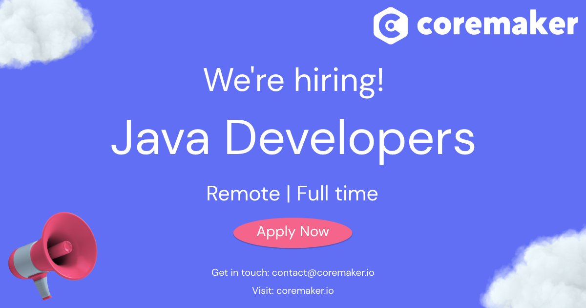 CoremakerIO's tweet image. 🎉 WE&apos;RE HIRING! 🎉

Remote Java Developers based in Romania wanted! 😎 🇷🇴
For full details and to apply click below 👇

bit.ly/3lMyZAe

#hiring #javadevelopers #growth #openroles #jobsearch #jobsinromania #remoteworking #remote #devs #developers #team #Java  #romania