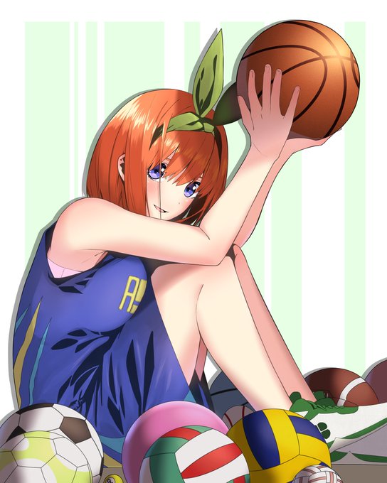あきんぽーる🦌さんがTwitterに投稿した中野四葉(五等分の花嫁)のイラスト。