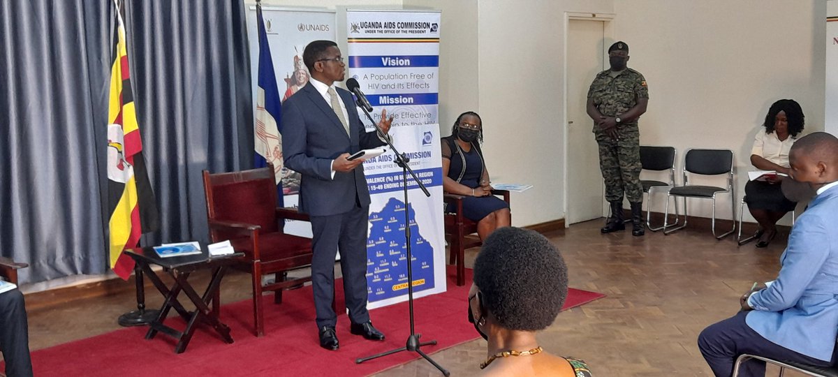 aidscommission's tweet photo. The Katikkiro of @BugandaOfficial , @cpmayiga gives his address at the signing of the Memorandum of Understanding in the fight against #HIV. #EndAIDS2030Ug https://t.co/xk77DITj6S