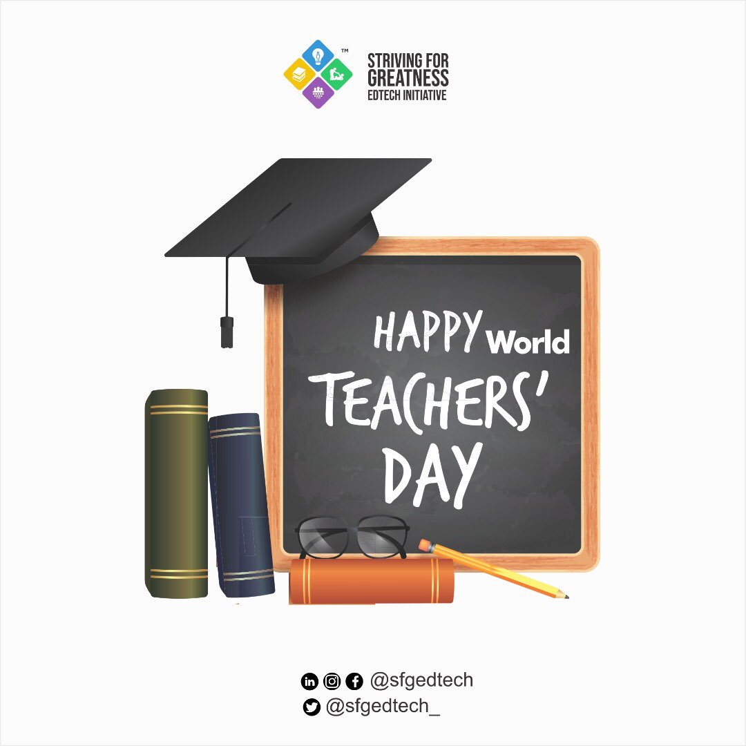 sfg_edtech's tweet photo. Thank you to all educators who have helped make a difference in our society, you’re indeed essential to our everyday lives and you deserve a whole sheet of gold stars ⭐️⭐️⭐️⭐️⭐️

Happy #WorldTeachersDay ! 📚 👩‍🏫 
#SFGEdTech #SFGEdTechInitiative https://t.co/K7rYawc6IQ