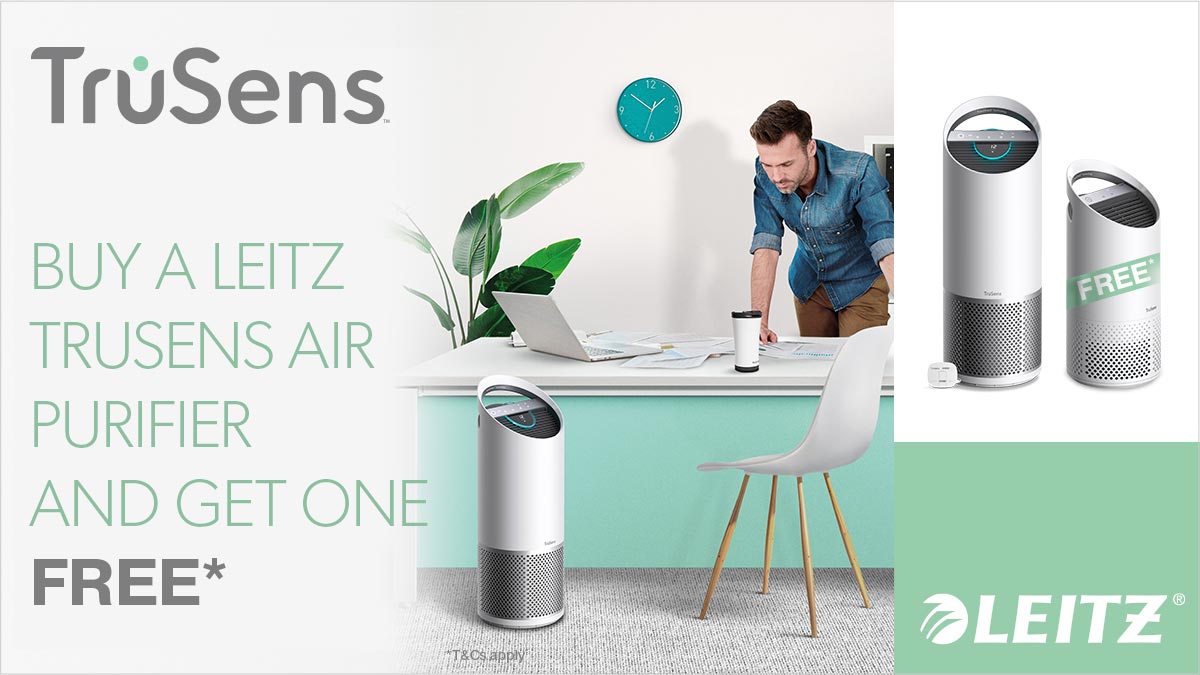 Can you see your air? Let Leitz TruSens show you. A beautiful display informs you of the air you breathe. Monitors the air in your room, not just near the purifier and delivers clean air everywhere, with 360 degree filtration.