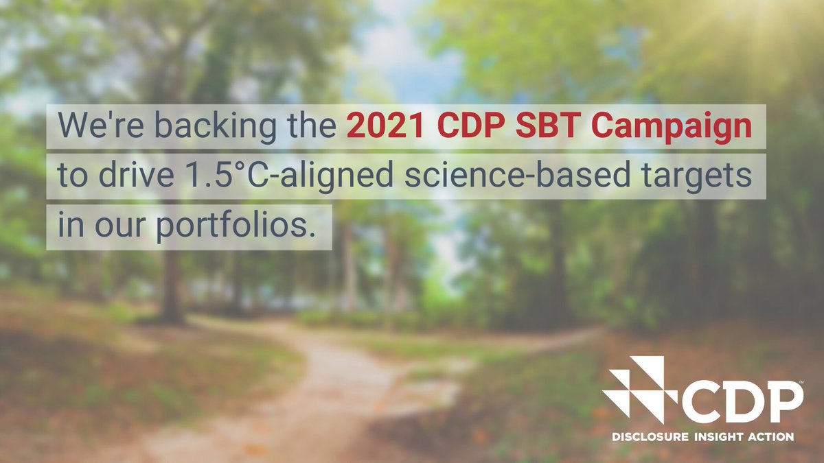 LiontrustFuture's tweet image. We’re supporting the 2021 @CDP Science-Based Targets campaign: 220 financial institutions with $29 trillion in assets backing the call for 1.5C-aligned emissions reduction targets in our portfolios @sciencetargets