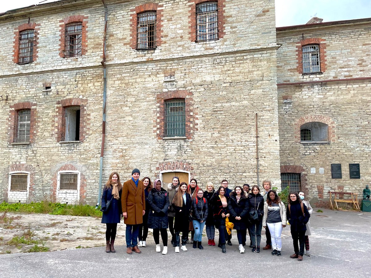 Yesterday ESD 2021/22 study group had a visit to #PatareiPrison - International Museum for the Victims of Communism. Our warmest thanks to SergeiMetlev  Metlev for a very interesting tour and introduction to the work of the Estonian Institute of Historical Memory.