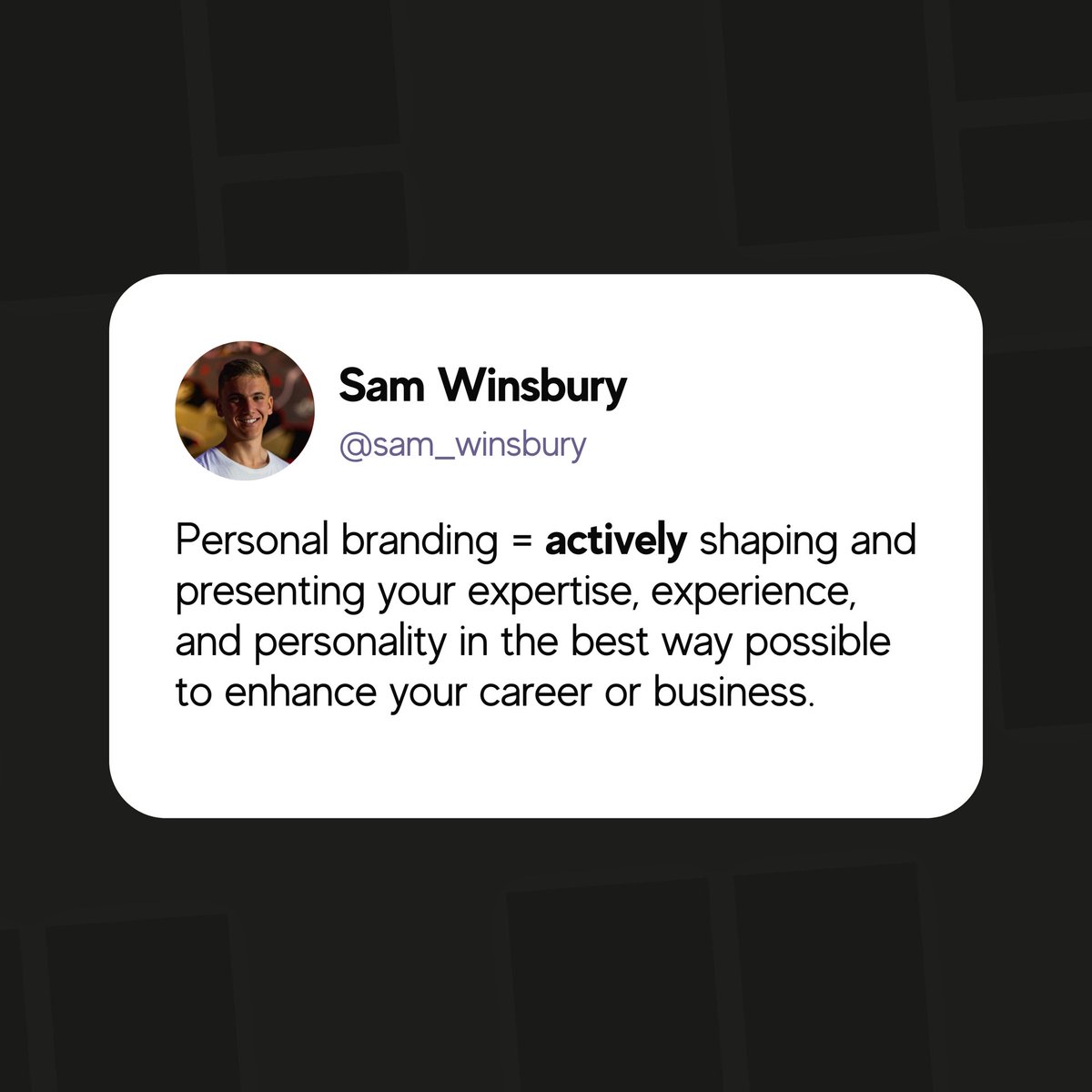 officialkurogo's tweet image. Personal branding = actively shaping and presenting your expertise, experience, and personality in the best way possible to enhance your career or business.