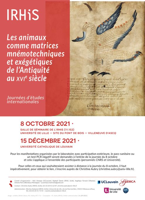 Rappel, le premier volet de nos JE a lieu ce vendredi 8 octobre à <a href="/IRHiS_ULille/">IRHiS_ULille</a>. Les détails ici -> irhis.univ-lille.fr/detail-event/j…
