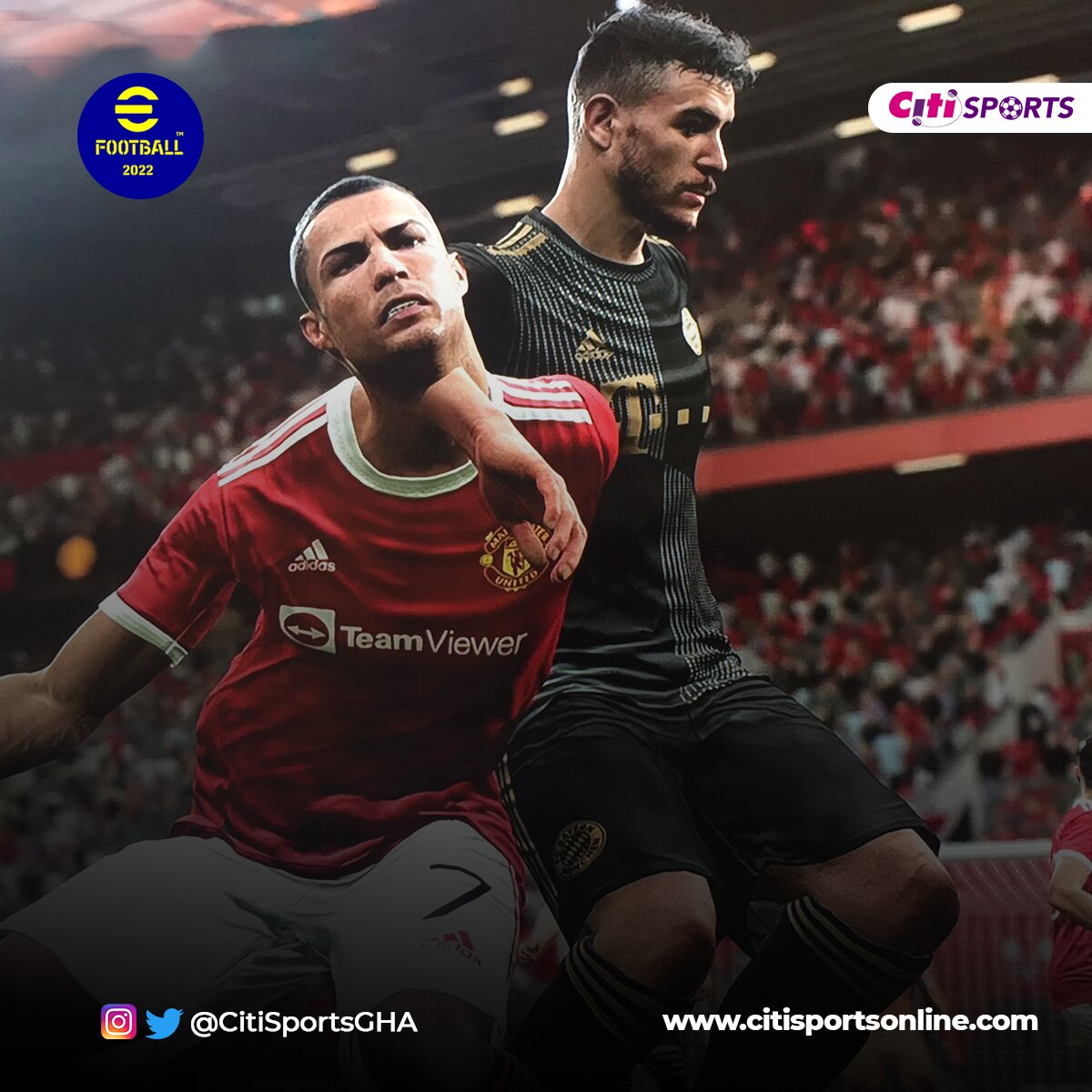 CitiSportsGHA's tweet image. Zombie-looking crowd? Deformed GOATs? Is it a post-apocalyptic world?
No. These are actually a few viral shots from eFootball 22 (formerly PES) after a less-than-ideal launch.
Are you playing it? Will you play it?
#CitiSports #PES #eFootball #FIFA