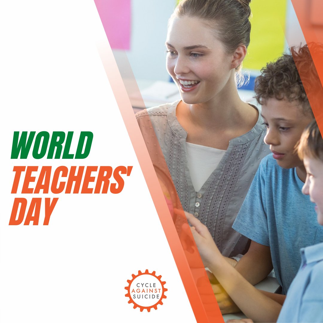 CASuicide's tweet photo. Today is World Teachers' Day. We are so incredibly grateful to the thousands of teachers at primary and post primary level across the island of Ireland who use our programmes in their school to ensure the next generation growing up know how to take care of their mental health https://t.co/RQCQrUYMNI