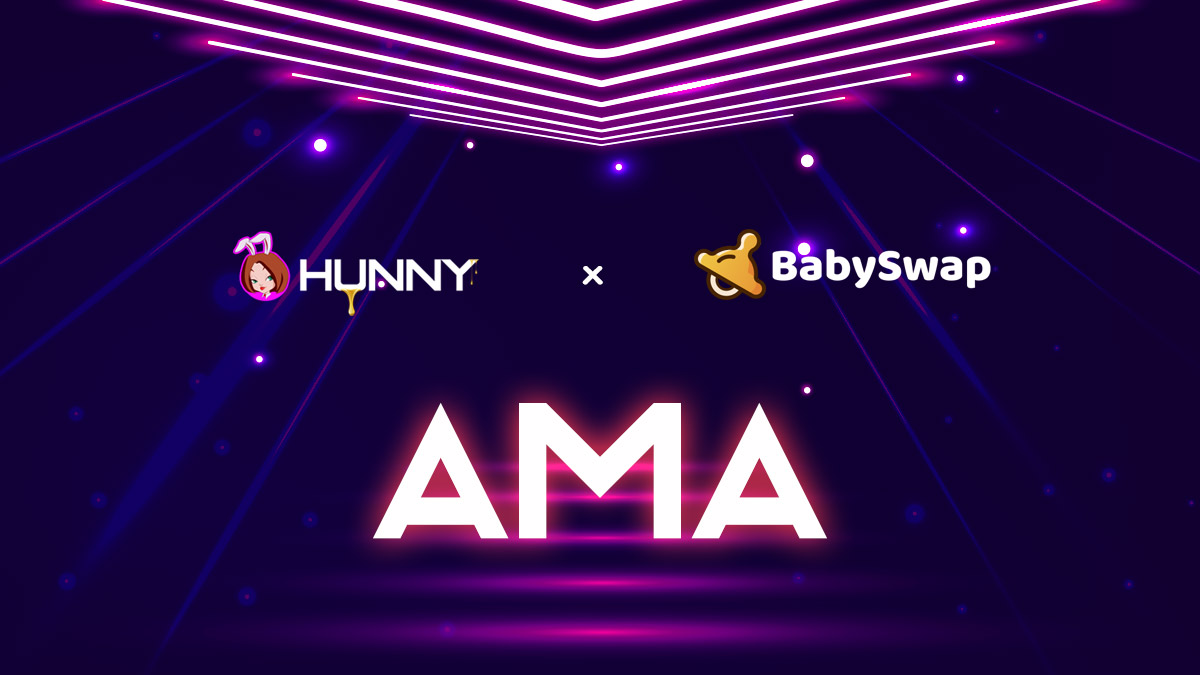 HunnyFinance's tweet photo. 💥 Join us for the upcoming #AMA with @babyswap_bsc 👶🏻 

📅 6th October 2021
🕒 8:00AM UTC 
📍 https://t.co/6o78HeO8l5  

🍯 $200 worth of HUNNY to be won during the live AMA. 

#BSC #BinanceSmartChain #DeFi #iGaming #PlayToEarn #crypto #altcoin #仮想通貨 #暗号資産 #암호화폐 https://t.co/mQwIidDe77