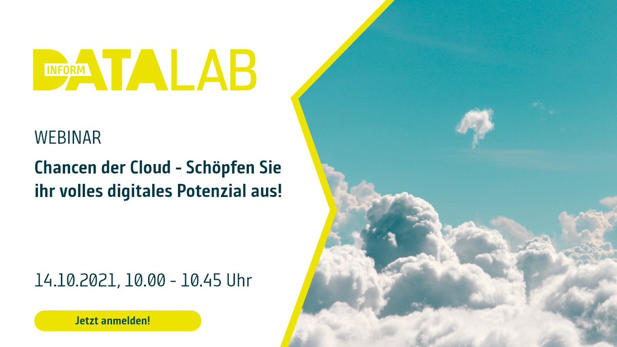 Was sind die häufigsten Auslöser für die #CloudMigration? In unserem Webinar am 14.10. zeigt Ihnen #DataManagement Experte Philipp Ziemer, was die aktuellen Bedürfnisse der Anwender sind und warum die #Cloud die Antwort darauf ist.

Jetzt anmelden: hubs.la/H0YJ5H30