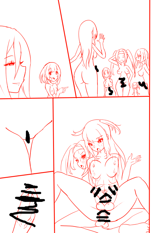 下描きは全部終わった!
(フタナリしかいない島に流れ着いた女の子が、いっぱい飲まされたり、皮にされてフタオナ体験させられたり、ラブラブしたりする漫画) 