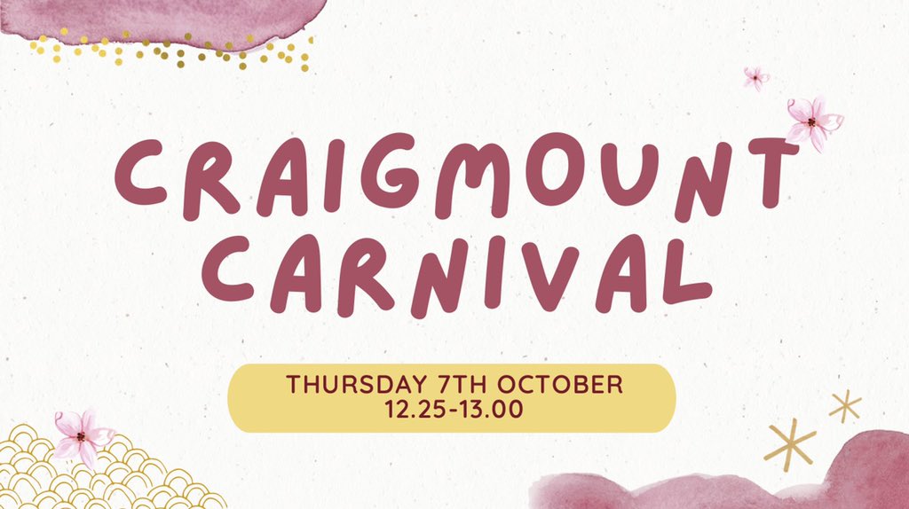 CHS_EventsS3's tweet image. 2️⃣ days to go!! Keep purchasing raffle tickets and get ready for our events as shown below! 

The gate opens at 12.25, and Sponge the Teacher is from 12.45-12.55 🧽🪣

@CraigmountHS