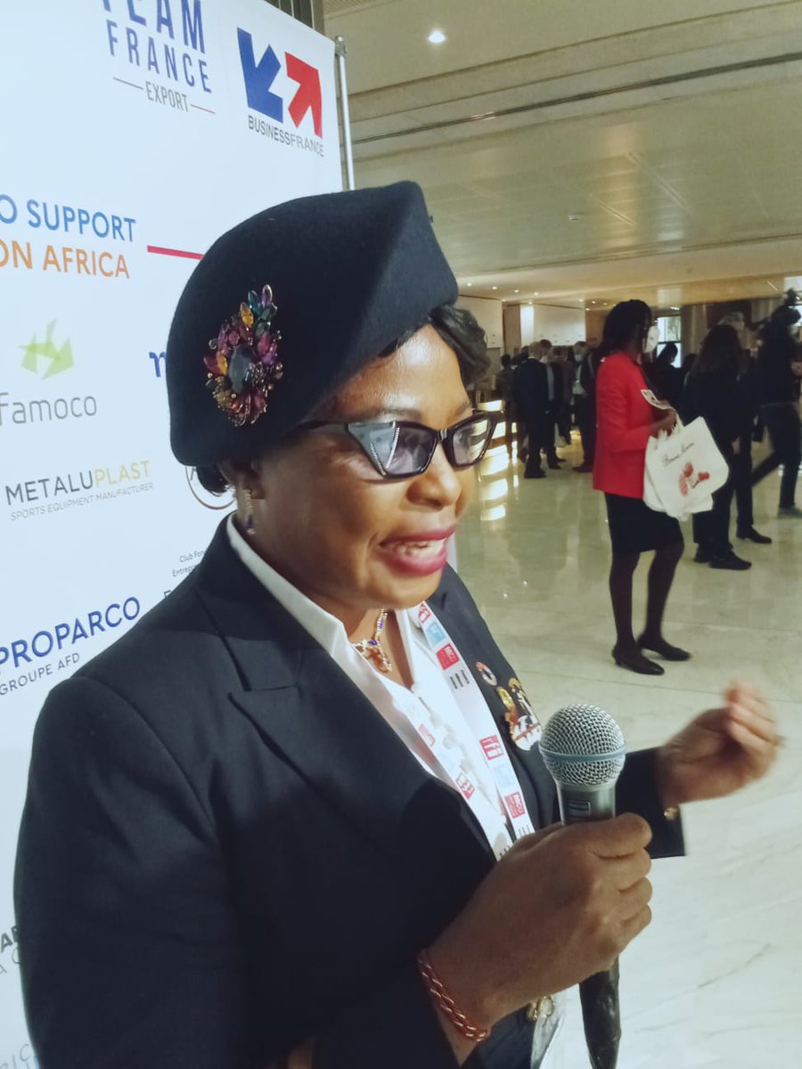 Our president Sindi at the  #Africa  Ambition 2021 Summit, just finished my first interview in Bercy at the French Department Economic Development , Paris #France