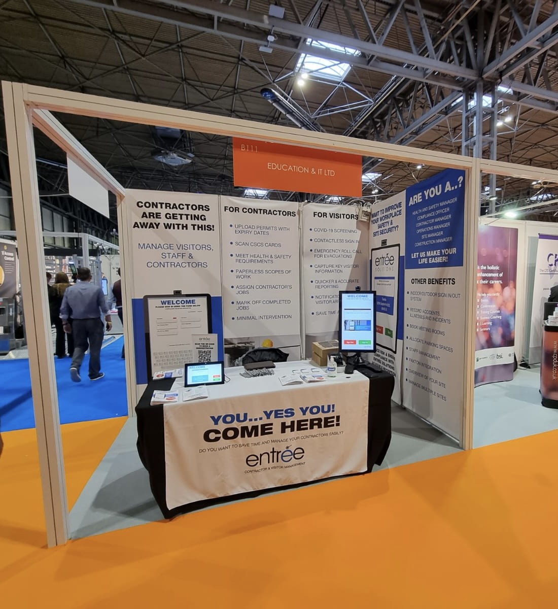 Edit_ltd's tweet image. Today is the day! Be sure to visit is at stand B111 at the UK Construction Show to see how our #ContractorManagementSystem will benefit your organisation! 

We hope to see you soon @UK_CW

#UKCW2021 #ConstructionShow #Construction #UK #VisitorManagement #ContractorManagement