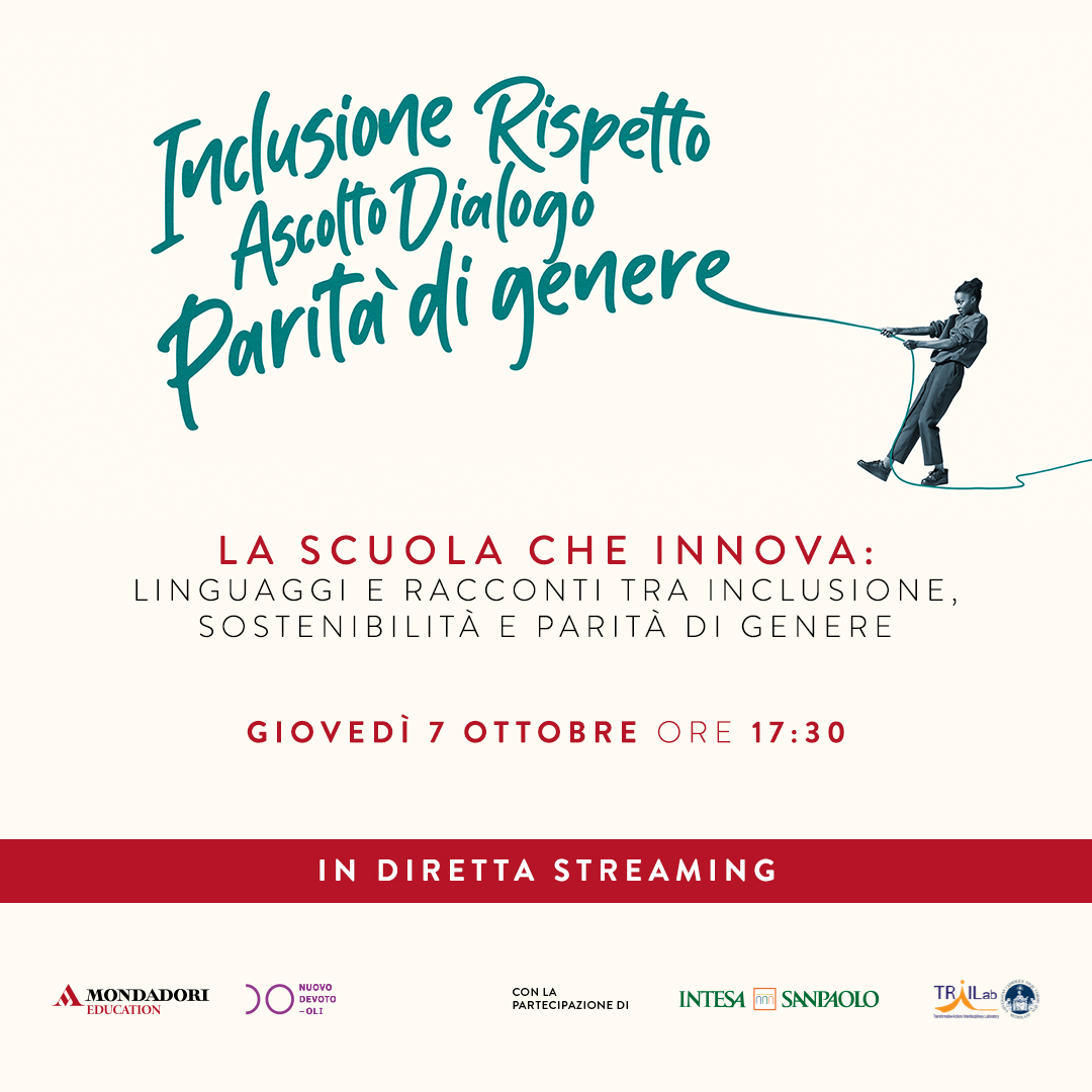 Un evento virtuale per parlare della scuola che innova: linguaggi e racconti tra inclusione, sostenibilità e parità di genere.
È l'incontro organizzato da <a href="/Mond_Edu/">Mondadori Education</a> giovedì 7 ottobre alle 17:30, con un panel di esperti, in live streaming: mondadorieducation.it/formazione-e-a…
#LeParoleCheSiamo