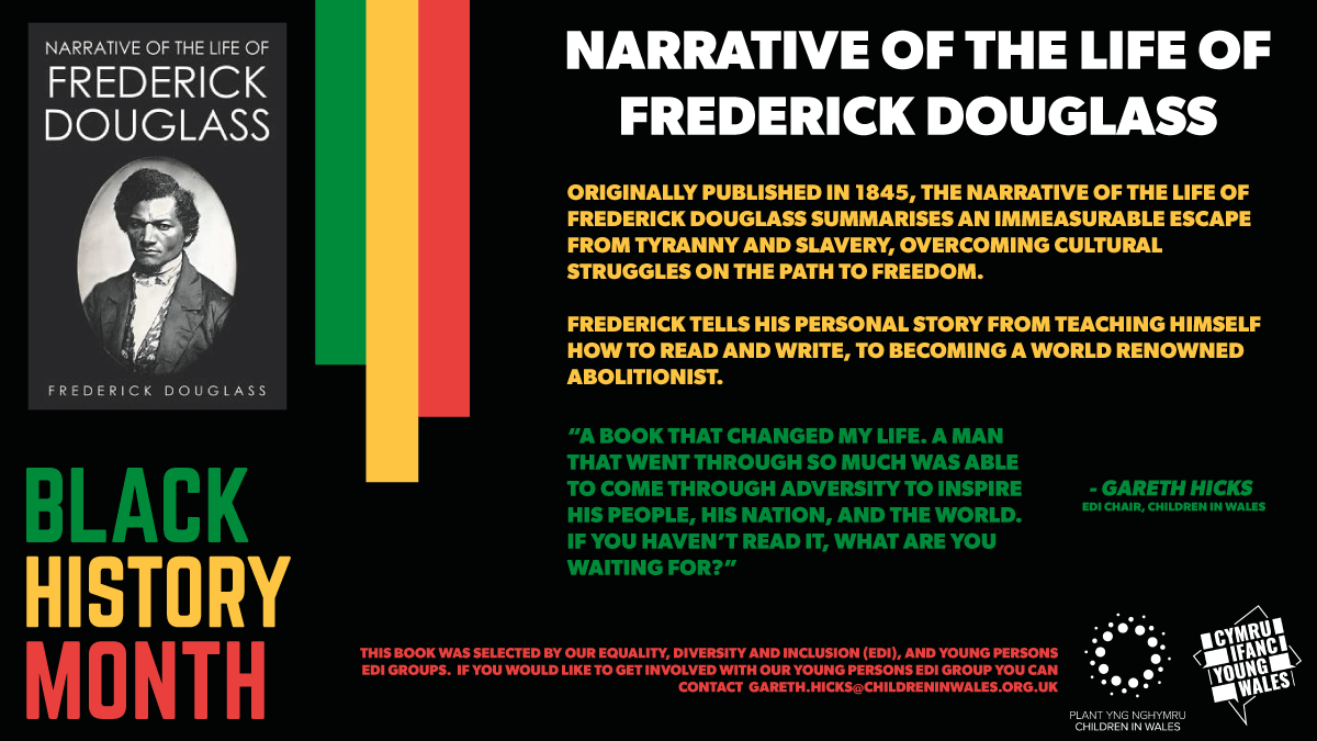 We will be posting book recommendations throughout #BlackHistoryMonth from our EDI and Young Persons EDI groups. First up: Narrative of the Life of Frederick Douglass (Selected by the Chair of our EDI Groups, Gareth Hicks) https://t.co/5xeXDPPubd